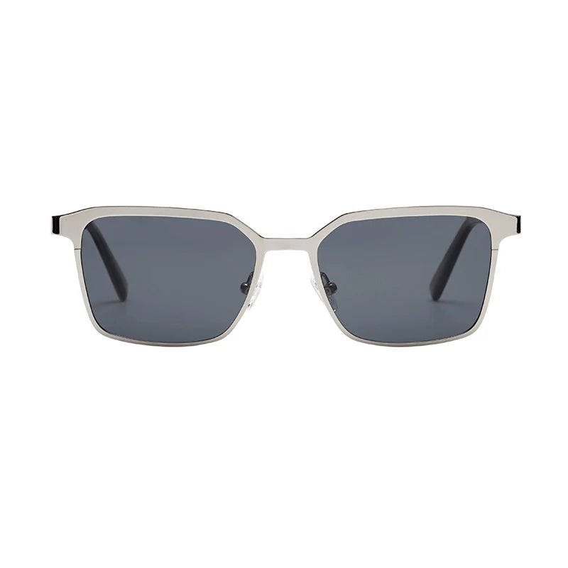 Luxury Custom Logo Square Pure Titanium Ip Metal Unisex Polarized Sunglasses