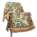 Anti-Pilling Sunflower Pattern Double-sided Sofa Woven  Tapestry Polyester Blanket Cotton