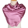 90*90cm New Satin Ladies Solid Color Small square Scarf Imitation Silk 90cm Satin Large square