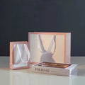 Custom Your Own Logo Printed Recyclable Luxury Paper Bags Packaging Clothing Shopping Paper Bag With White Ribbon Handle