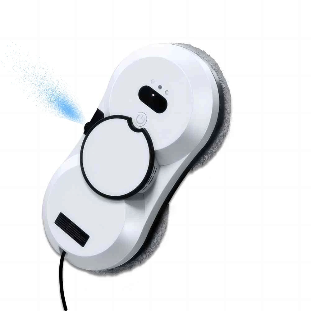 Automatic Window Cleaning Robot Vacuum 3Kpa High Suction Glass Cleaning Machine Window Cleaner Robot with Water Spraying