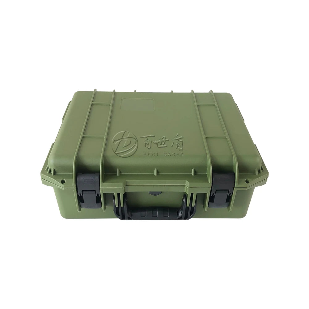 Hard Plastic Waterproof IP67 Shockproof Dustproof Green Camera Protective Case EAV Foam Custom Logo OEM ODM 10-Year Warranty