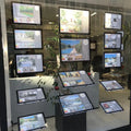 A3/A4 Rectangle Acrylic Frame LED Digital Window Display for Real Estate Agents-High Brightness (10000 Lumens) Eco-Friendly