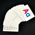 OEM Custom Logo English Alphabet Playing Cards Kids Educational Flashcards Puzzle Printed Paper Unique Custom Game Card