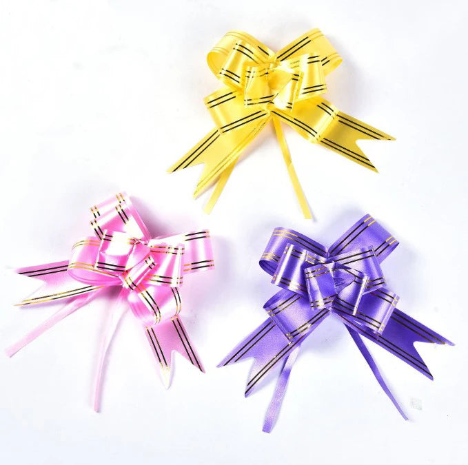 Wholesale Gold Rim Ribbon butterfly Pull Bows
