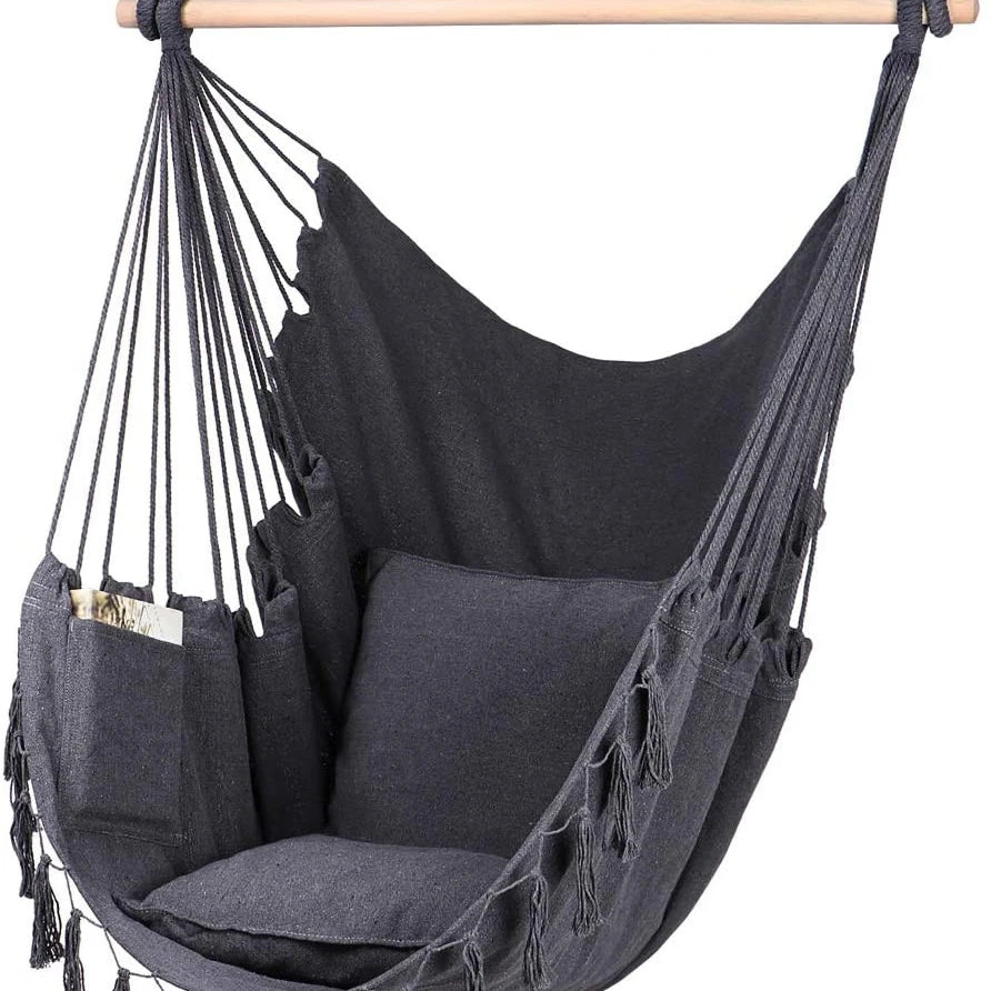 Woqi Outdoor Camping Garden  Hanging  Hammock Chair Swing Chair Rope Hammock  Swing Chair