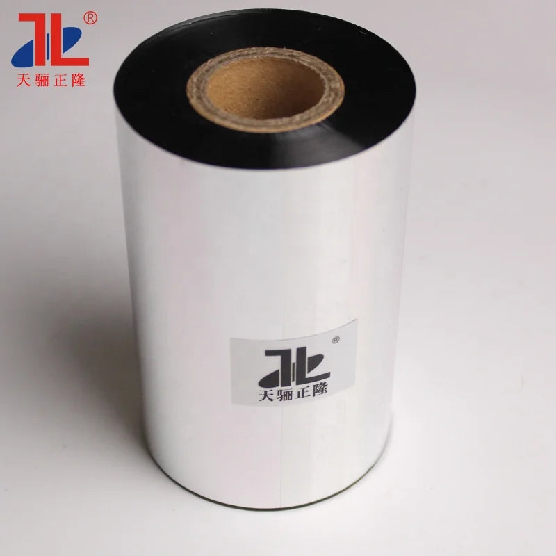 110mmx300M Wax Thermal Transfer Printer Ribbon TTR Black Barcode Printer Ribbons Professional Manufacturer Can Do Customized
