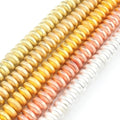 Wholesale 6*2mm Matte Frosted Disc Shape Natural Semi Gemstone Hematite Stone Beads for Jewelry Making DIY Necklace Bracelet