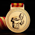 Wholesale Metal Boxing Medal Competition Gold Silver Bronze Medal Martial Arts Medal