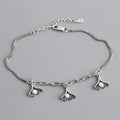 Vintage Style Pearl Scallop Charm 925 Sterling Silver Paperclip Chain Link Box Chain Bracelet for Women