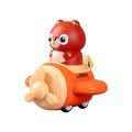 Hot Selling Baby Animals Press Go Plane Cars Cartoon Dinosaur Inertial Vehicles Toy Cars for Kids Children's Pull Back Toys