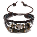 SSeeSY Joyas Pulsera Fashion Jewelry Custom Adjustable Handmade Multilayer Braided Leather Bracelet for Men