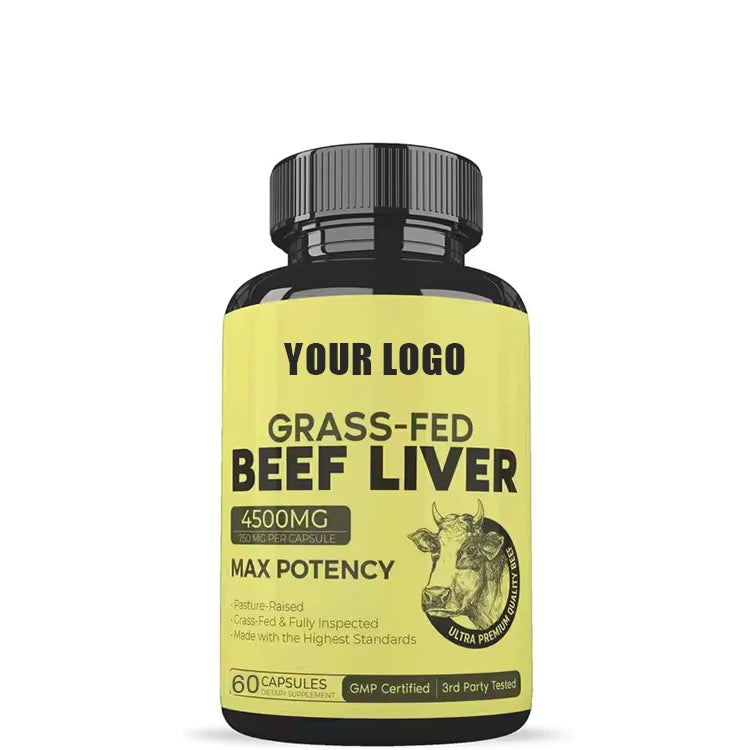 Faitury OEM Private Label Beef Liver Capsules Natural Iron Vitamin a B12