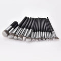 Personalized Makeup Brush Set 18PCS Black Wooden Handle Eyeshadow Brush Maquiagem Make up Brush Set