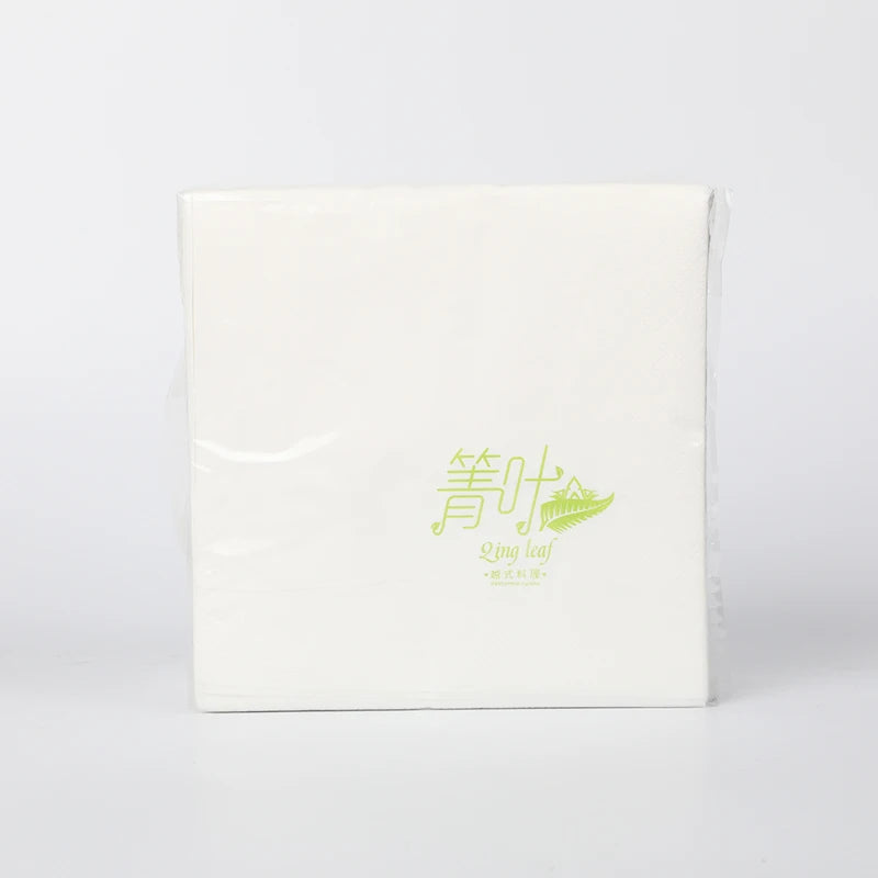 Custom 2 Ply 20cm Width 100% Virgin Wood Pulp Ultra Soft Disposable Dinner Napkins with Special Texture for Restaurants