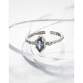 DEYIN Irregular New Simple Design Cz Zircon 925 Sterling Silver Woman Rings Adjustable Finger Silver 925 Ring for Women
