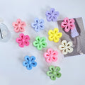 7cm Medium Wholesale Bulk Hair Clamps Accessories Hollow Matte Hair Clips Claw Flower Claw Clips for Women Girls