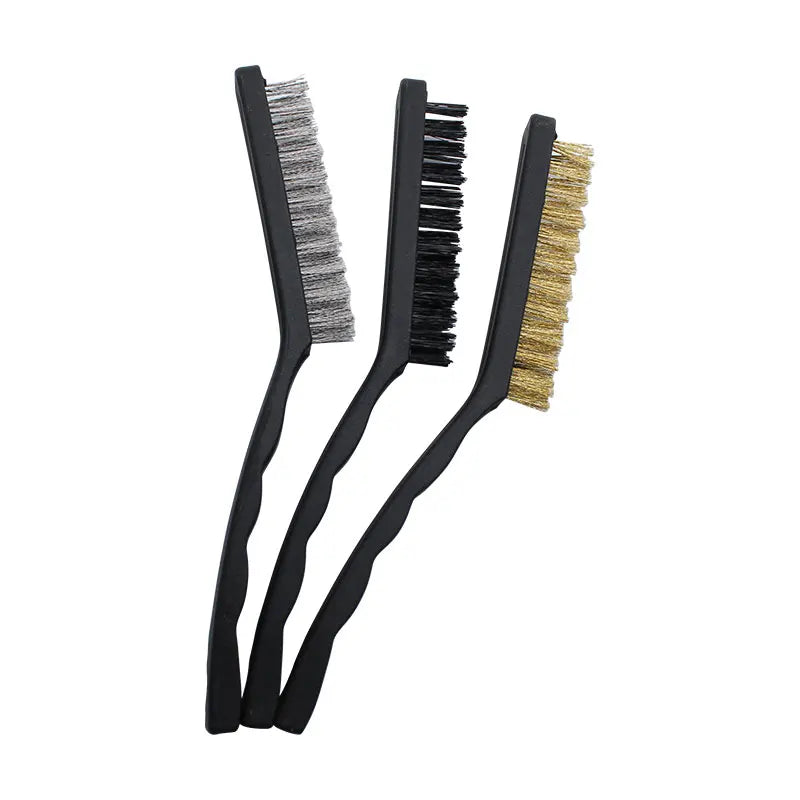 Multifunctional Wire Crevice Cleaning Tool Hard Bristle Brush Handle for Groove Gap Cleaning Bathroom Plastic Material MegaBDM