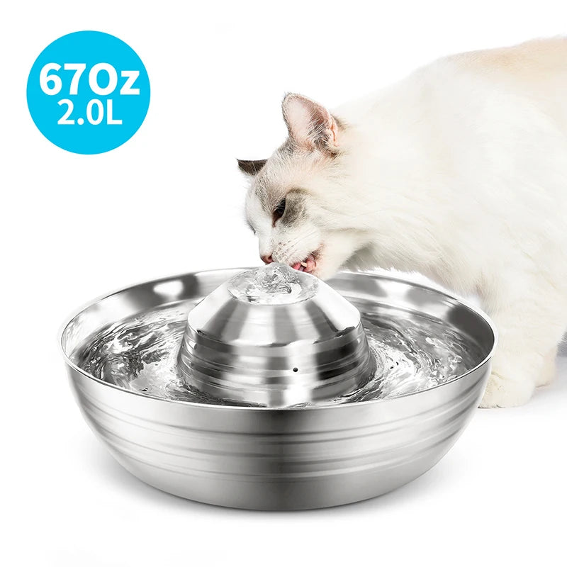 Pet Water Fountain Drinking Electric Automatic Water Feeder Dispenser Container for Dogs Cats Drink Bowl Drinker
