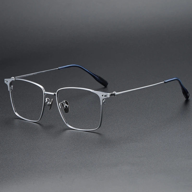 81008 Titanium Glasses Frame Men Retro Eyeglasses Eyewear Myopia Optical  Round Spectacle Frames Women