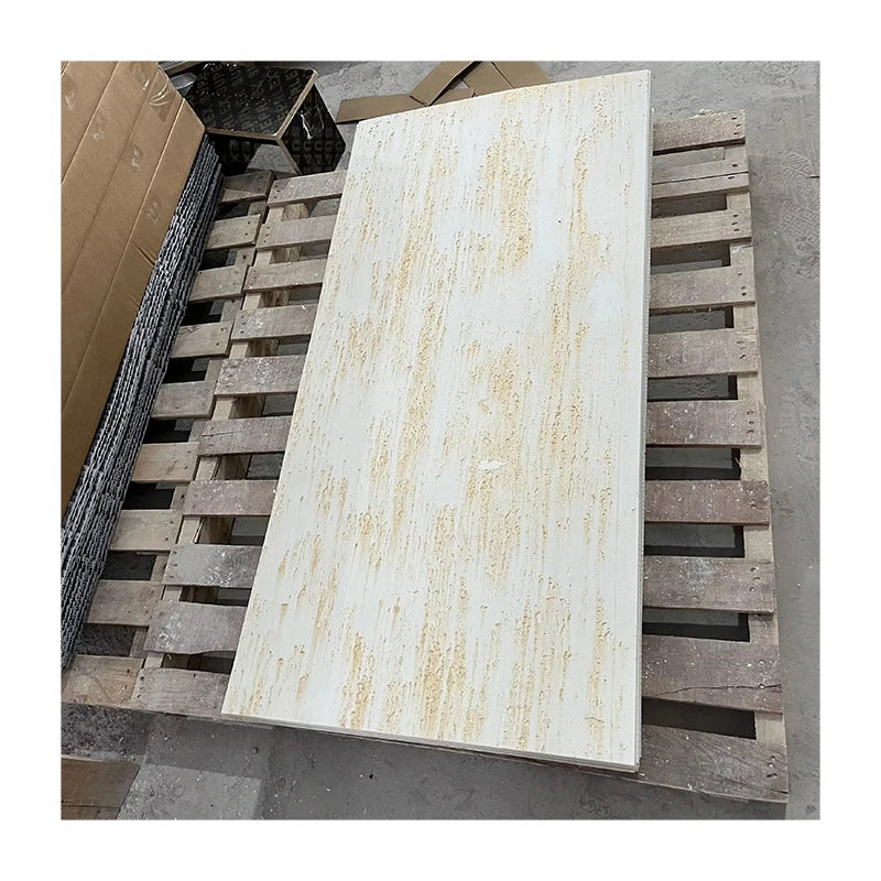 Modern Design High-Performance Lightweight White Travertine Exterior Wall Tile Waterproof Travertine Tile for Outdoor Use