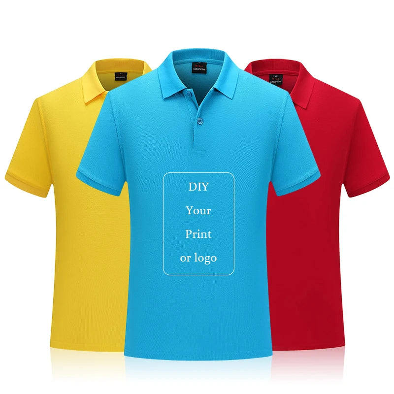 Factory Directly Wholesale 100% Cotton Fabric Plain Polo Shirts Solid Colors Men and Women Slim Polo t Shirts