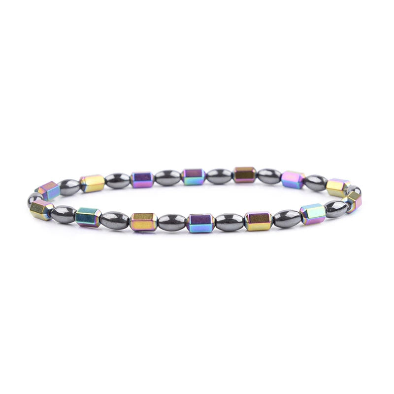 Wholesale Gemstone Oval Hematite Magnetic Body Feet Jewelry Anklets and Bracelets
