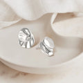 QX Custom OEM Stylish Minimalist Trendy 925 Sterling Silver Fine Jewelry Stud Women Earring