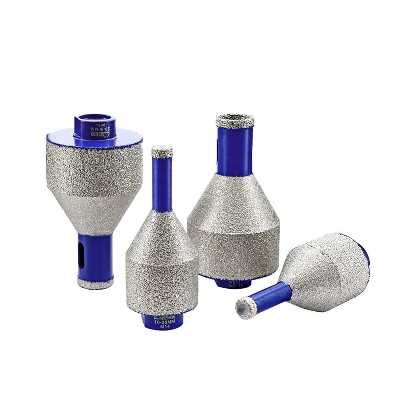 M14 or 5/8"-11 Vacuum Brazed Diamond Drill Chamfer Finger Beveling Bit Angle Grinder Milling Bits for Tile Marble Granite