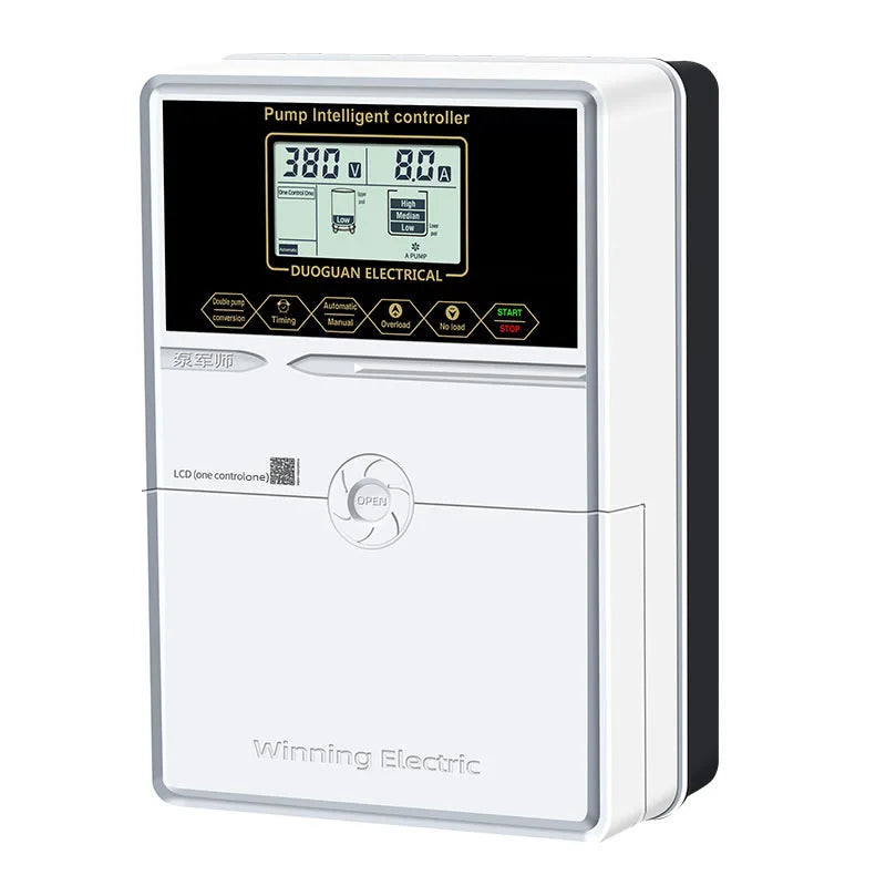4kw Industrial Three Phase LCD Display Electronic Automatic Single Pressure Booster Pump Controller