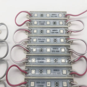 High Power DC12v 3 Leds Module Outdoor IP65 Waterproof Smd 5054 DIY Advertisement Sign Module Lights Warm White Red Green Blue