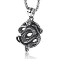 Wholesale Ready Stock Men's Stainless Steel Old Style Snake Pendant Jewelry Fashionable Pendants & Charms