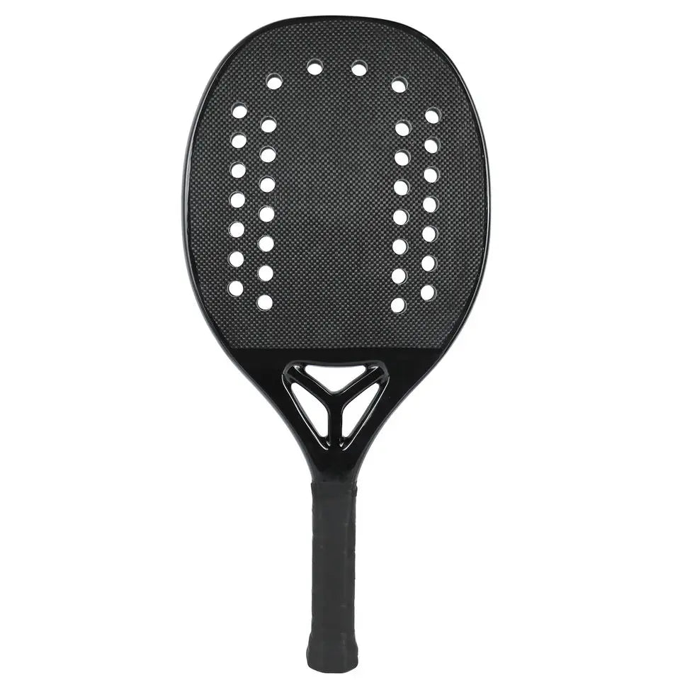 AMA SPORT 3K/12K/18K/ Carbon Fiber Professional Soft EVA Core Beach Tennis Racket Paddle Racket