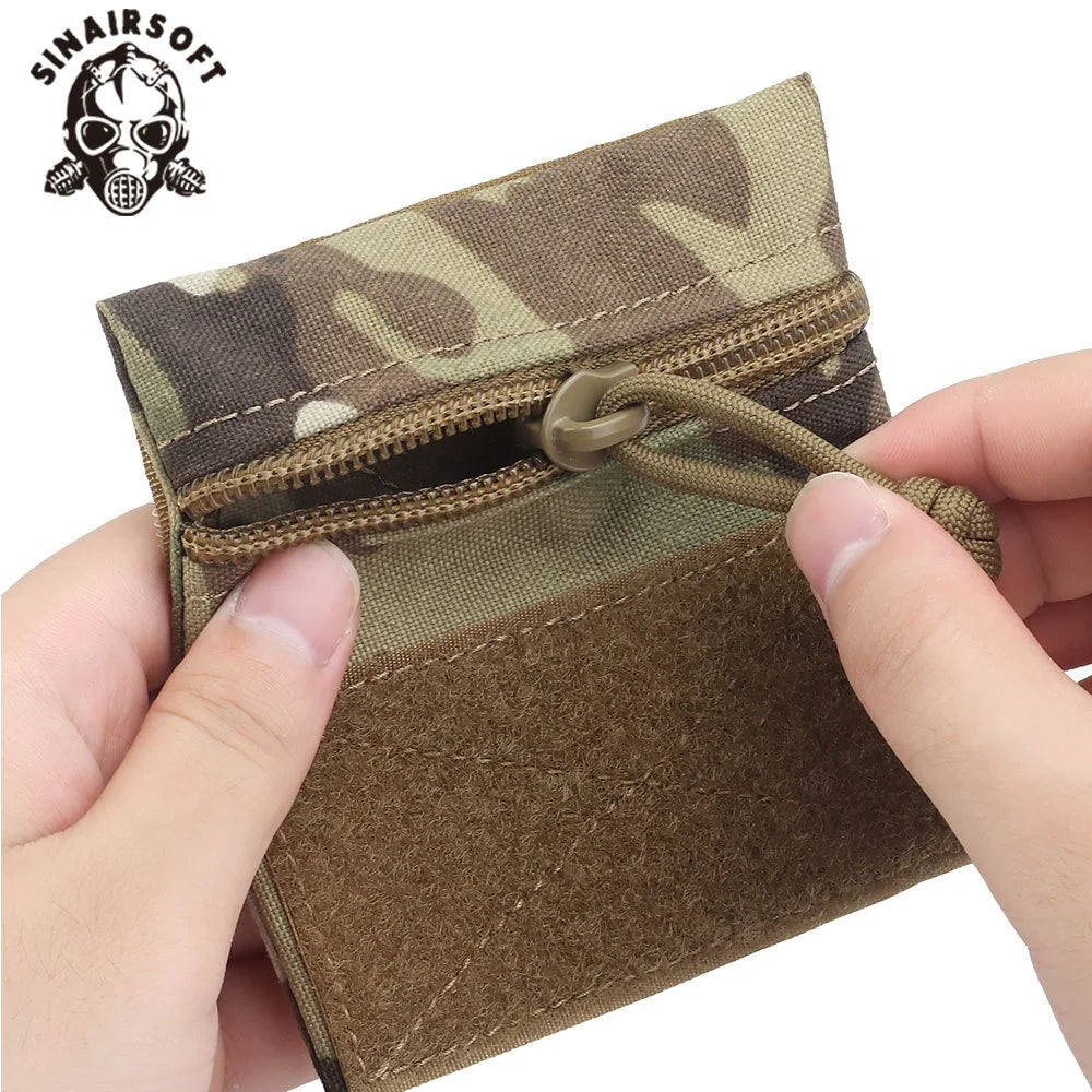 Tactical Micro Candy Pouch PC Small Hook Loop Vest Chest Rig Camouflage Portable Storage Outdoor MK3 MK4 Hunting Nylon Polyester