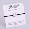 Stainless Steel 18K Gold Music Note Family Mom Dad Children Kids Heart Snowflake Angel Wing Lucky Feather Horseshoe Bracelets
