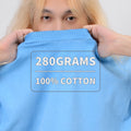 Manufacturer 280g 100% Cotton Acid Washed Gradient Fried Crew Neck Short Sleeve Vintage Oversized T-shirt for Men