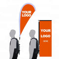 Outdoor Riding Double-sided Thickened Backpack Flagpole Customization