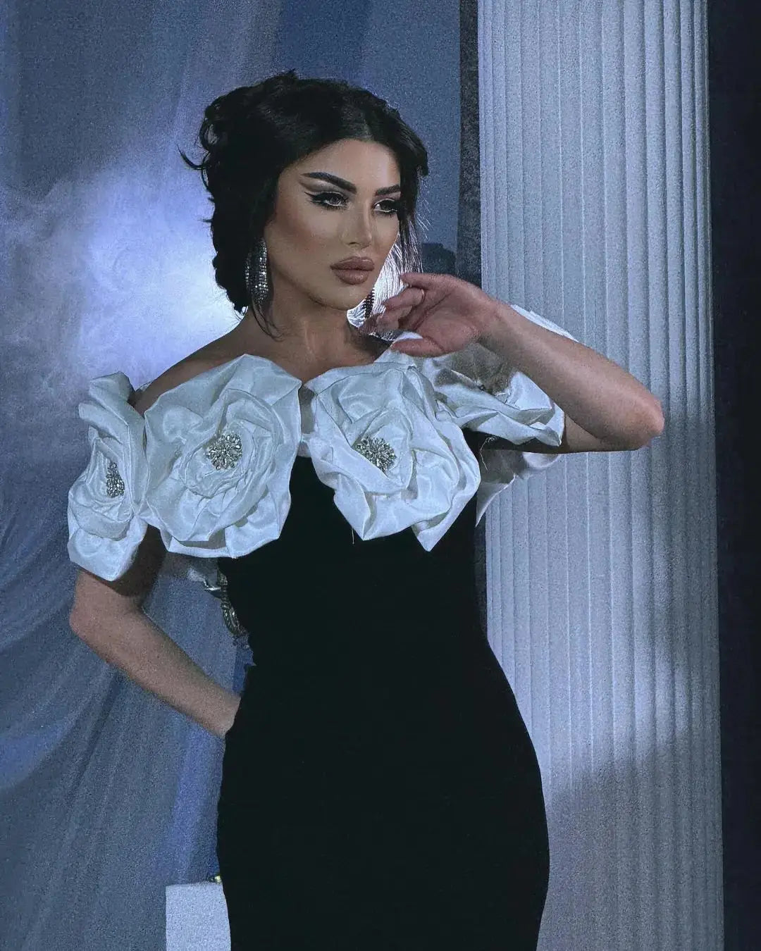 2025 New Arrival High-End Women's Floral Embroidery for Bandage Dress Breathable Summer French Light Evening Fashion for Women