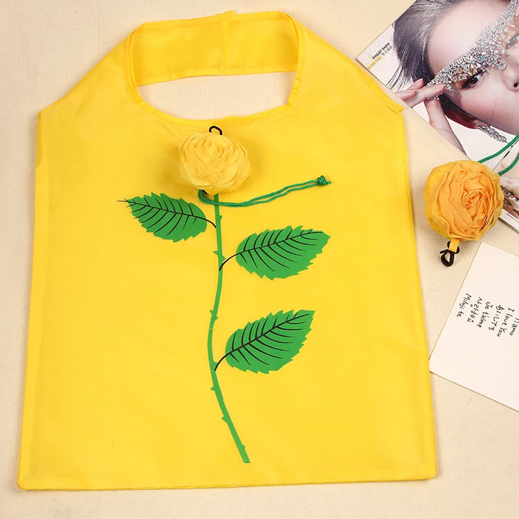 Wholesale Foldable Polyester Tote Bag New Promotion on Reusable Shopping Bags with Cartoon Pattern Foldable Style