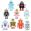 Hot Sale Iron Robot Design Embroidered Ironing Patches for Boy Clothes