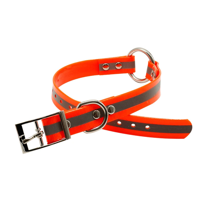 Eco-Friendly Durable TPU Reflective Waterproof Fluorescent Greyhound Hunting Dog Collar Modern Cartoon Solid Rivet Adjustable