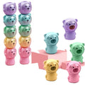 Creative Cartoon Space Bear Highlighter Flat Brush Wholesale Set Can Be Spliced Cute Doll Desktop Decoration Note Taking