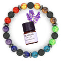 Latest Designs Natural Gemstone Beads 7 Chakra Men Women BraceletLava Healing Lavender Essential Oil Diffuser Bracelet