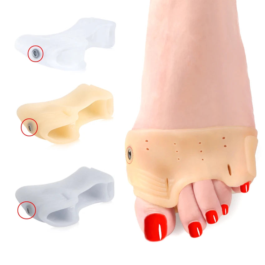Ball of the Foot Pain Metatarsal Pads Magnetic Toe Correctors Spacers Protectors Spreaders Silicone Gel Toe Separators HA00784