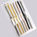 Korean Fashion Bracelet Jewelry Multi-color Stainless Steel Bracelets Geometric Bend Bracelet for Women Men