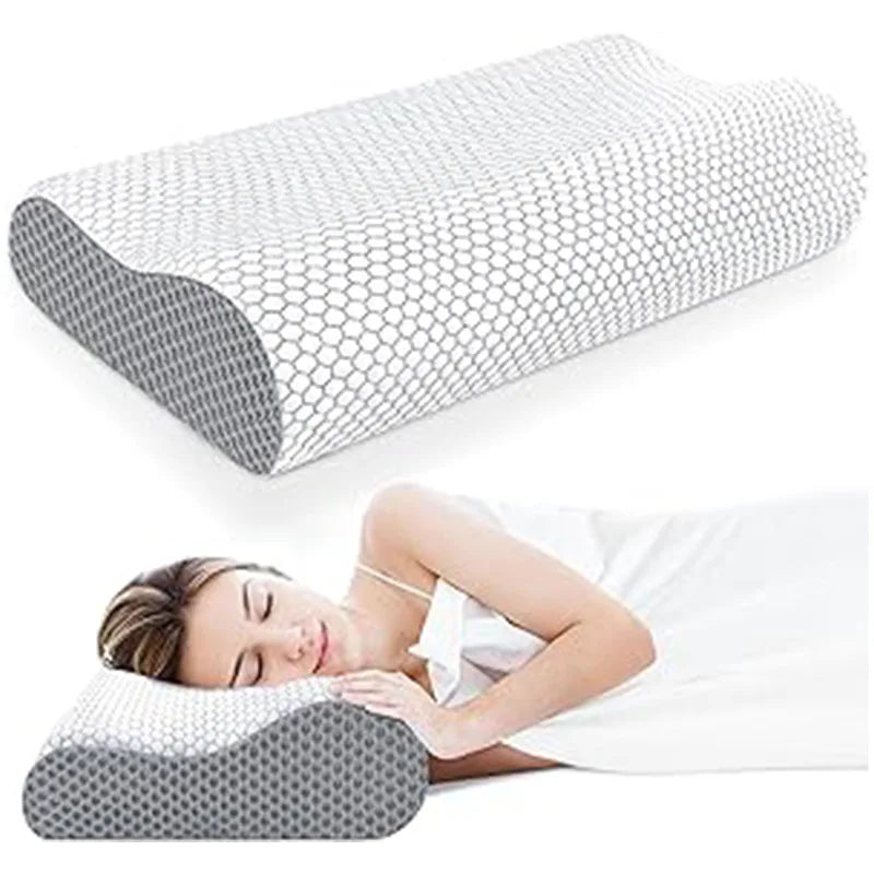 Comfortable Sleeping Pillow Bedding Soft square Memory Foam Neck Pillow Parents Gifts  Breathable Premium Bed Pillow