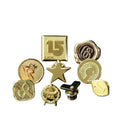 Factory Customized Gold Plated Silver Plated Hollow Badge