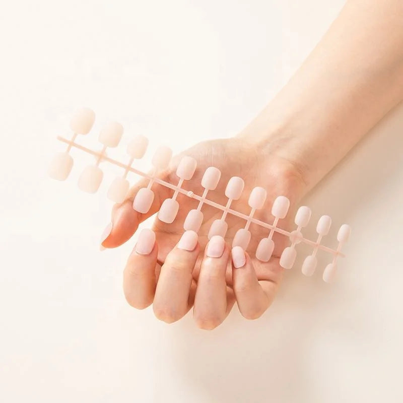 Artificial Acrylic Matte Square Clear Nail Tips Magnetic Fake Nails With Great Price Tapered Square Press on Nails Matte
