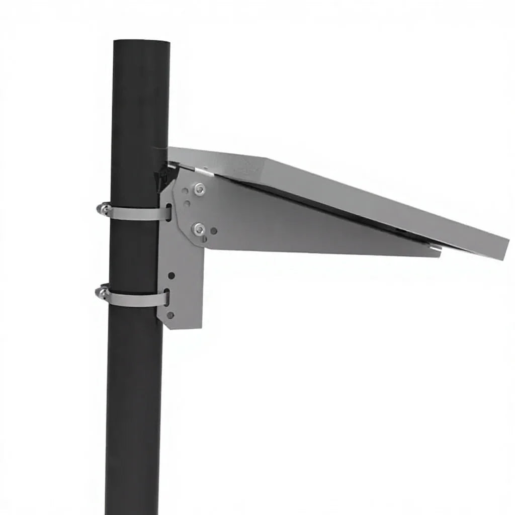 Smart Energy SM-SPM Aluminum Alloy Anodized Solar Panel Pole Mount Bracket PV Mounting System with 12-Year Warranty for Home Use