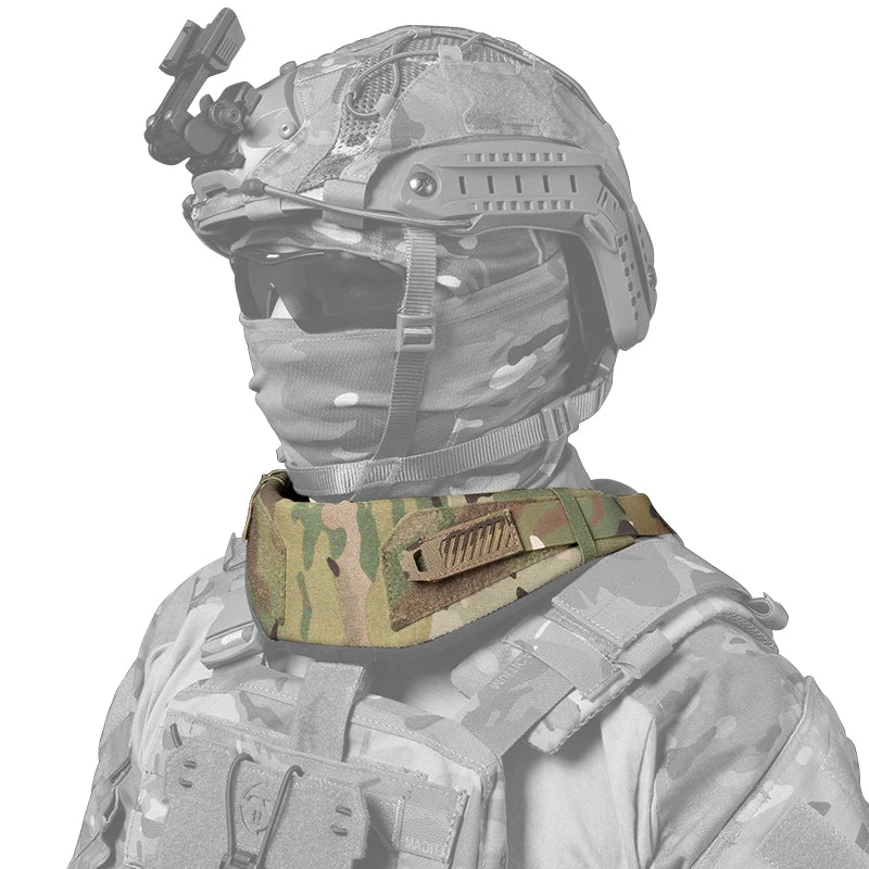 TOPTACPRO Camo Universal Neck Protector Vest Hunting Training Tactical Neck Protection for 6094 JPC FCSK CPC
